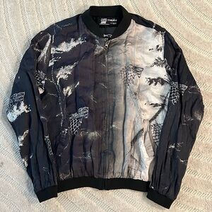 Games of Thrones x Masaba House of Stark Wolf Direwolf Print Bomber Jacket - M